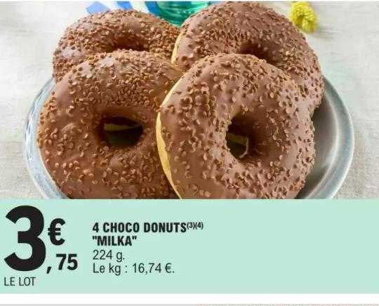 4 Choco Donuts "milka"