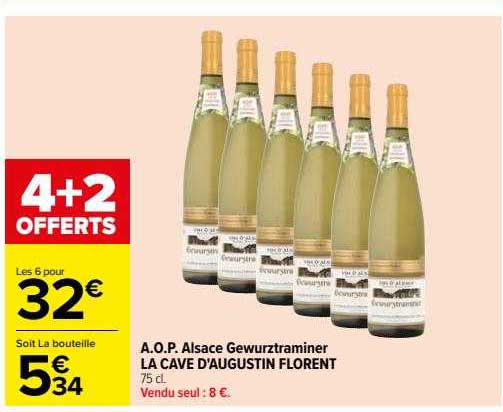a.o.p. alsace gewurztraminer la cave d'augustin florent