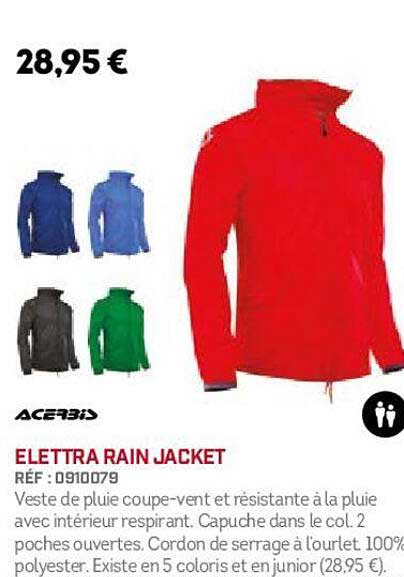 acerbis elettra rain jacket