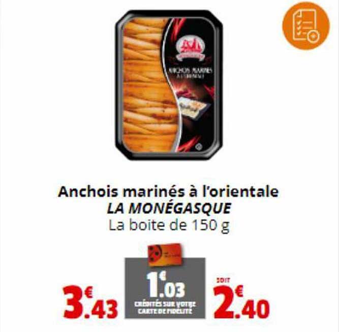 anchois marinés à l'orientale la monégasque