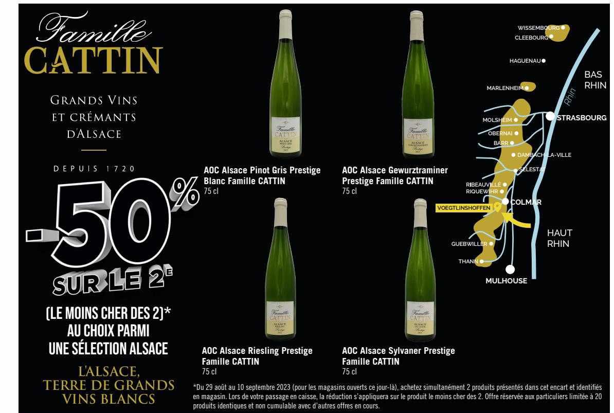 aoc alsace pinot gris prestige blanc famille cattin, aoc alsace riesling prestige famille cattin, aoc alsace gewurztraminer prestige famille cattin, aoc alsace sylvaner prestige famille cattin