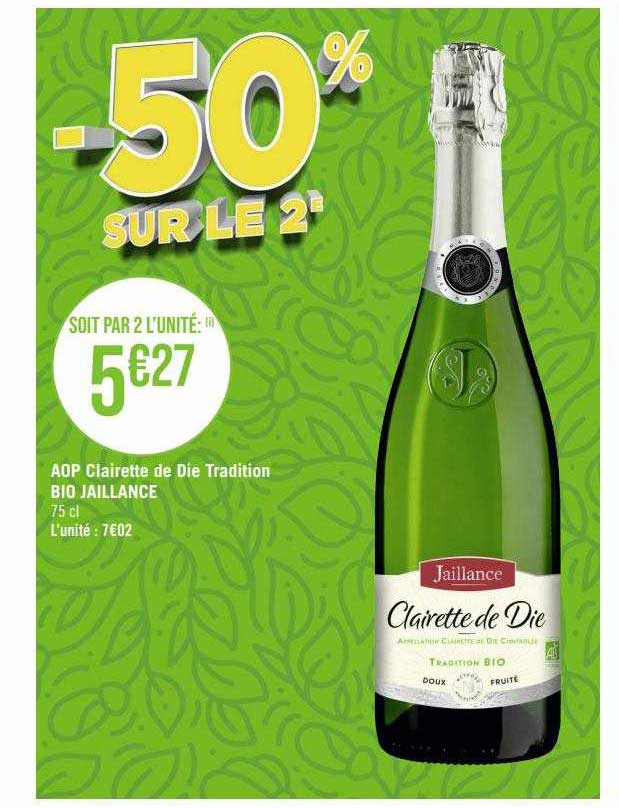 aop clairette de die tradition bio jaillance