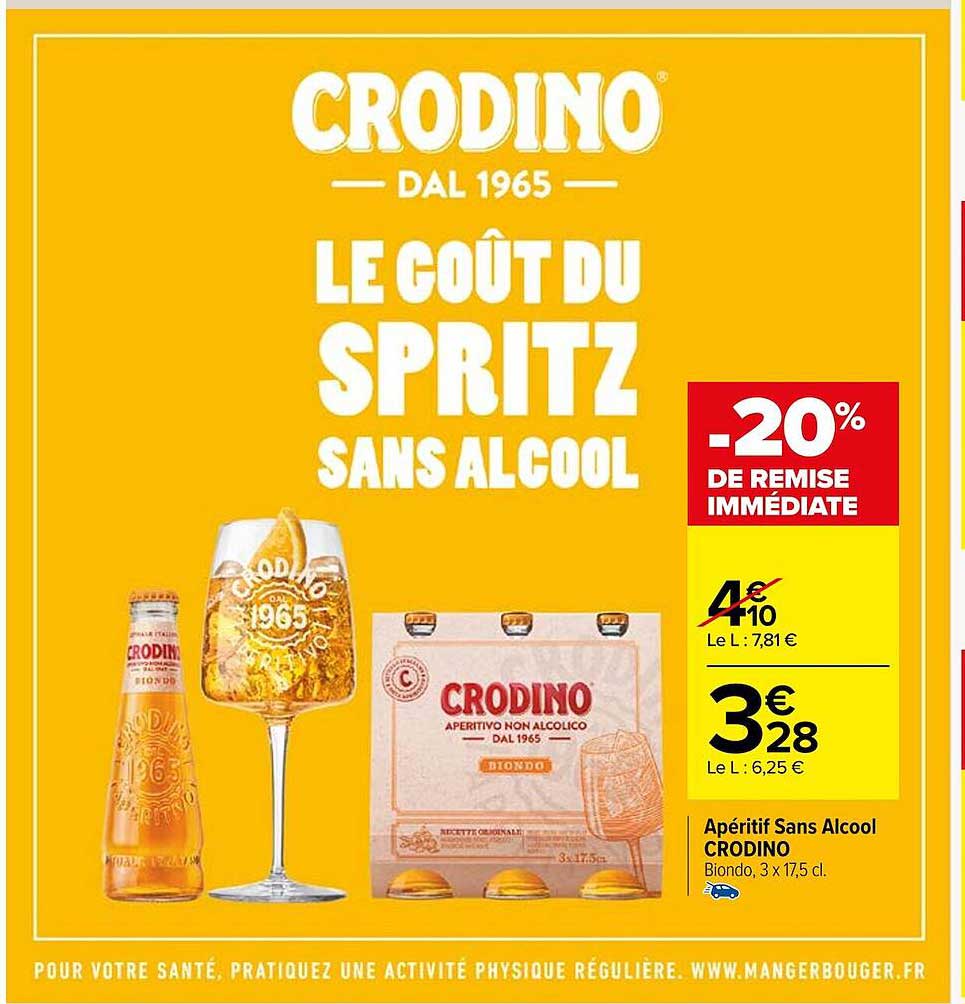 Apéritif Sans Alcool Crodino