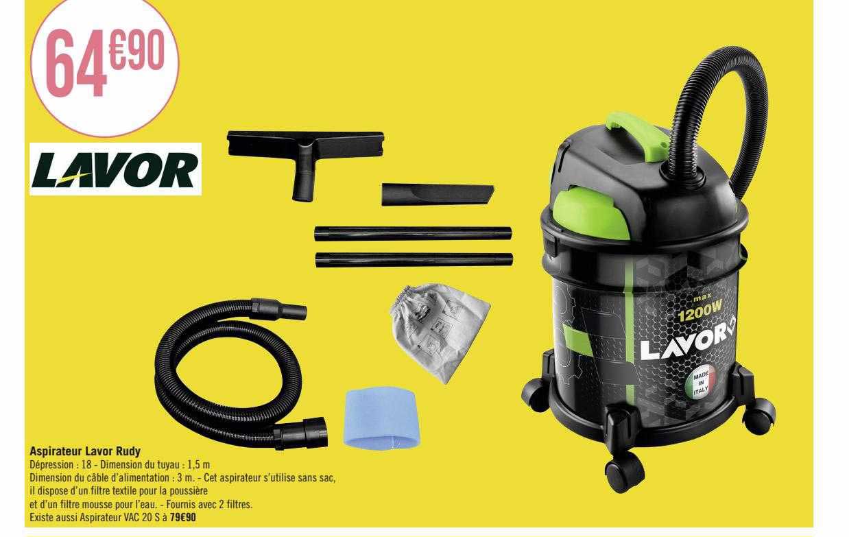 aspirateur lavor rudy