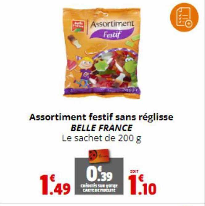 assortiment festif sans réglisse belle france