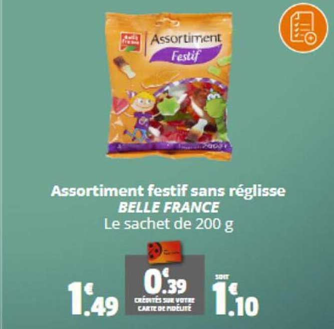 assortiment festif sans réglisse belle france