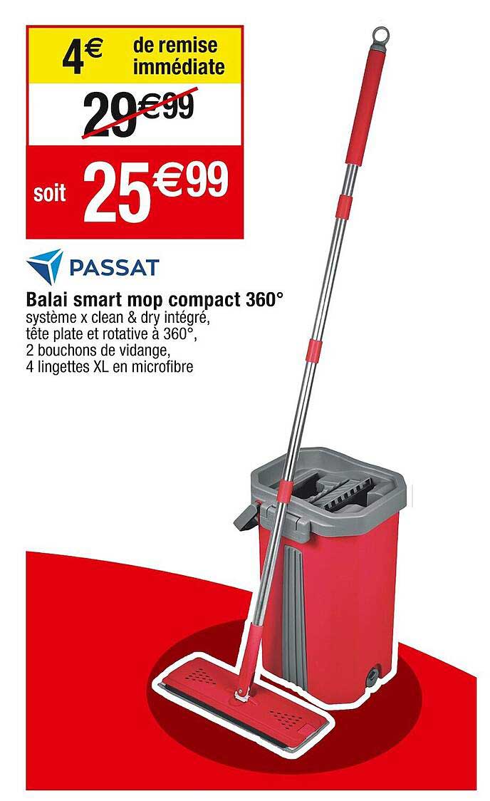 balai smart mop compact 360° passat