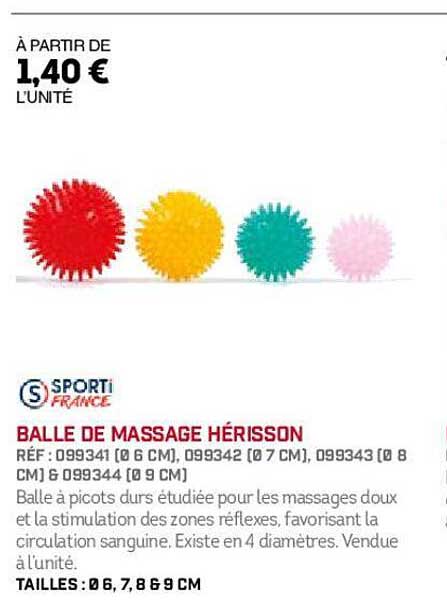 balle de massage hérisson sporti france