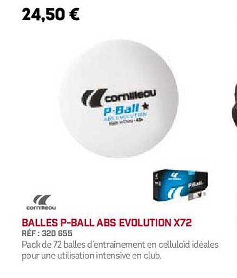 balles p-ball abs evolution x72 cornilleau