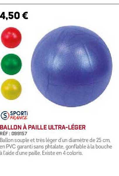 ballon à paille ultra-léger sporti france