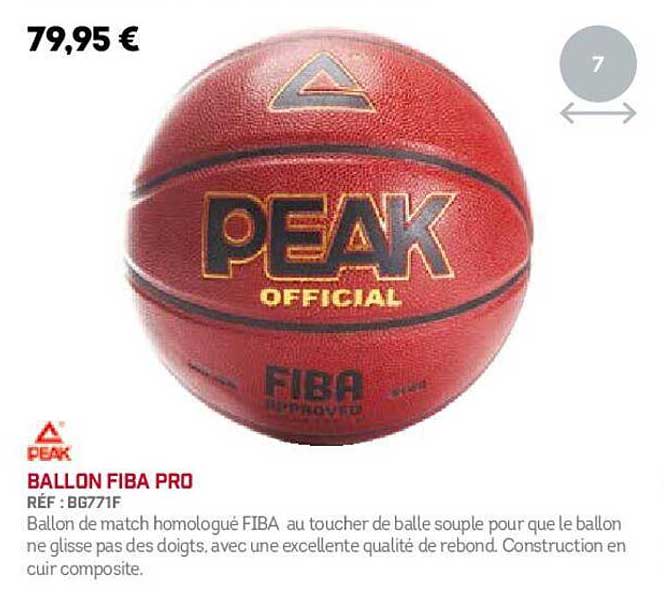 ballon fiba pro peak