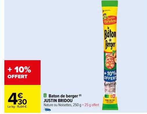 bâton de berger justin bridou