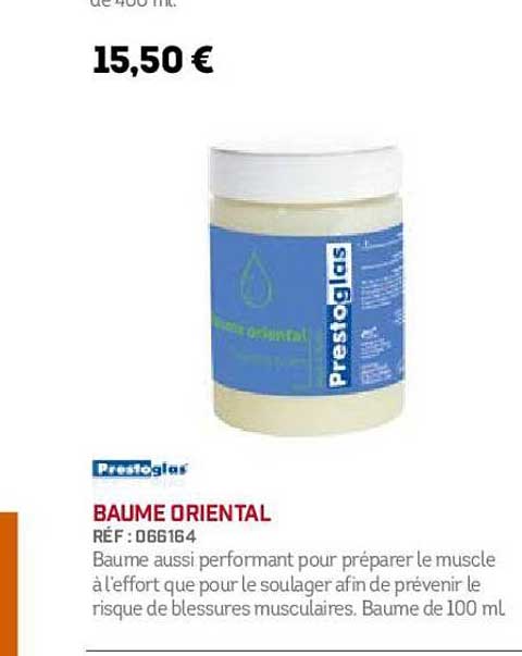 baume oriental prestoglas