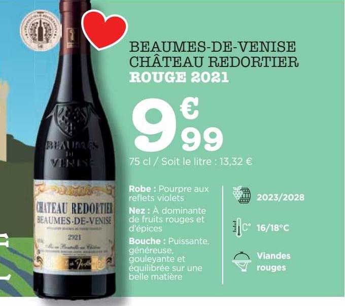 beaumes-de-venise château redortier rouge 2021