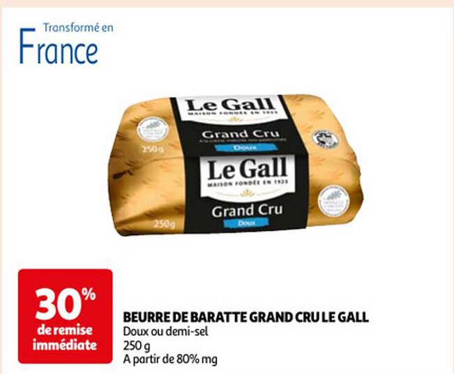 beurre de baratte grand cru le gall
