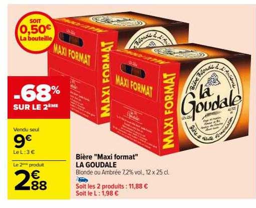 bière "maxi format" la goudale