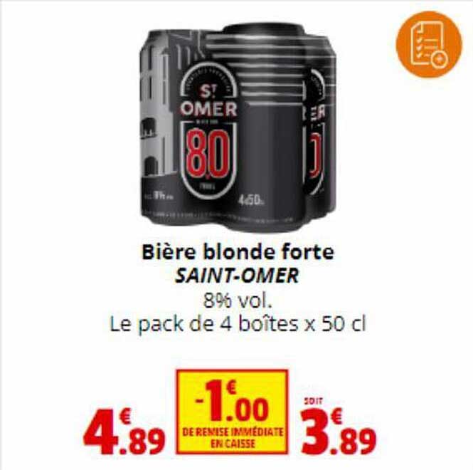 bière blonde forte saint-omer