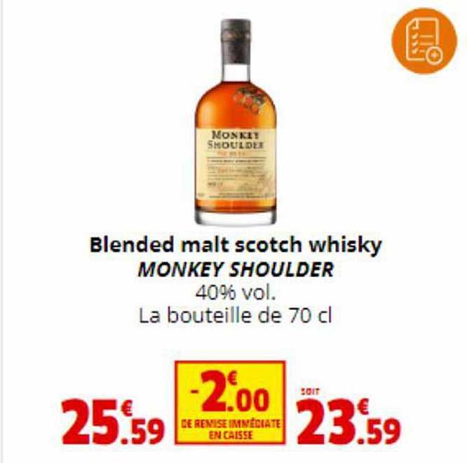 blended malt scotch whisky monkey shoulder