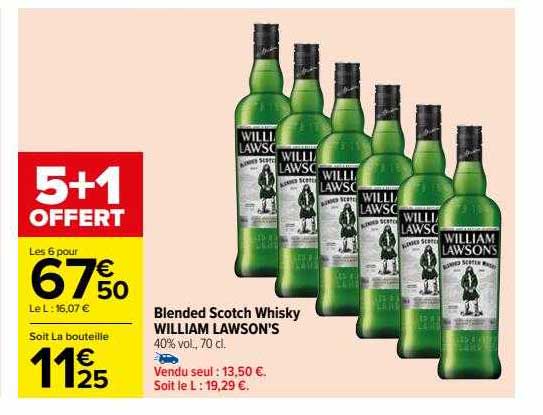 blended scotch whisky william lawson's