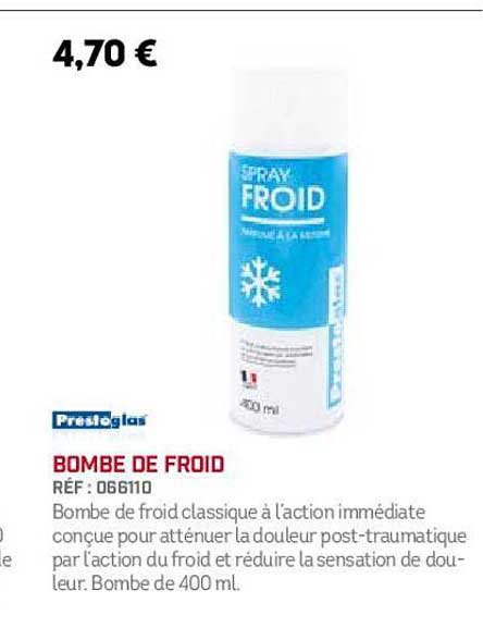 bombe de froid prestoglas