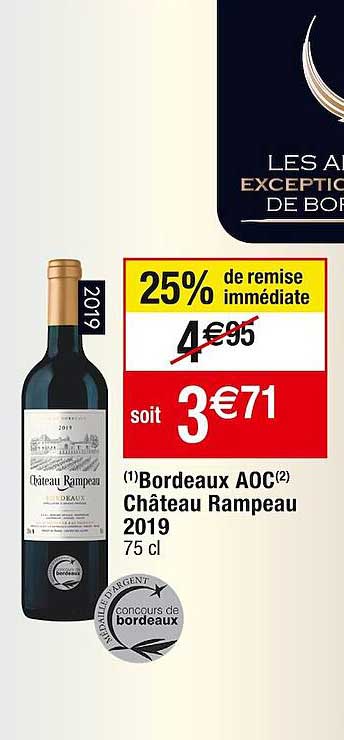 bordeaux aoc château rampeau 2019