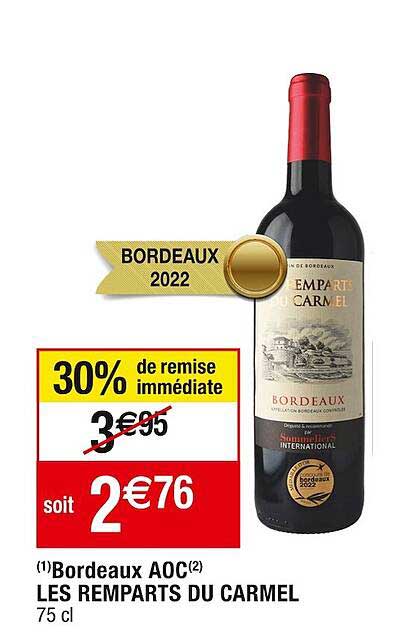 bordeaux aoc les remparts du carmel
