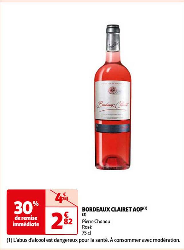 bordeaux clairet aop