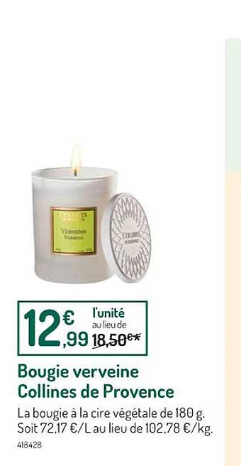 bougie verveine collines de provence