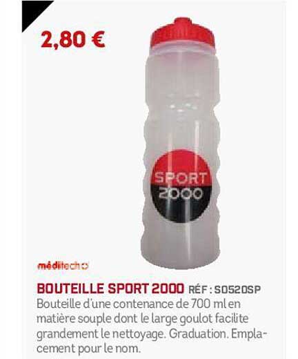 bouteille sport 2000 méditech+
