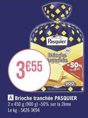Brioche Tranchée Pasquier