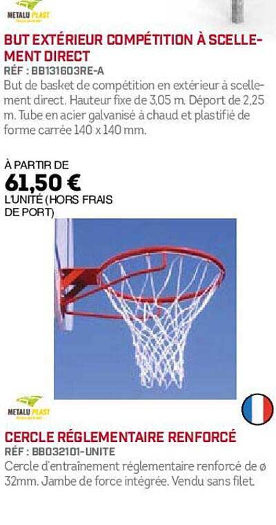 But Extérieur Compétition à Scellement Direct