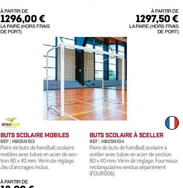 buts scolaire mobiles, buts scolaire à sceller