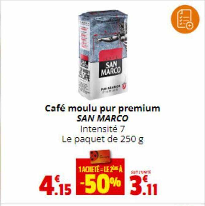 café moulu pur premium san marco