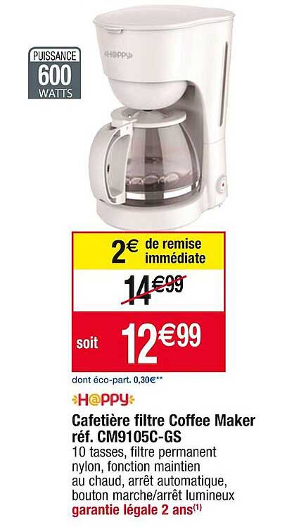 cafetière filtre coffee maker h@ppy