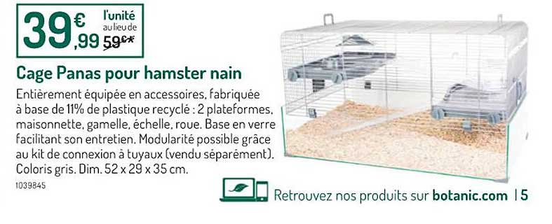 cage panas pour hamster nain