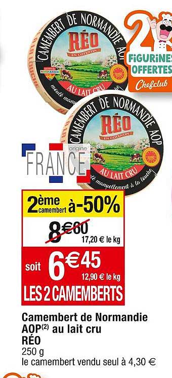 Camembert De Normandie Aop Au Lait Cru Réo