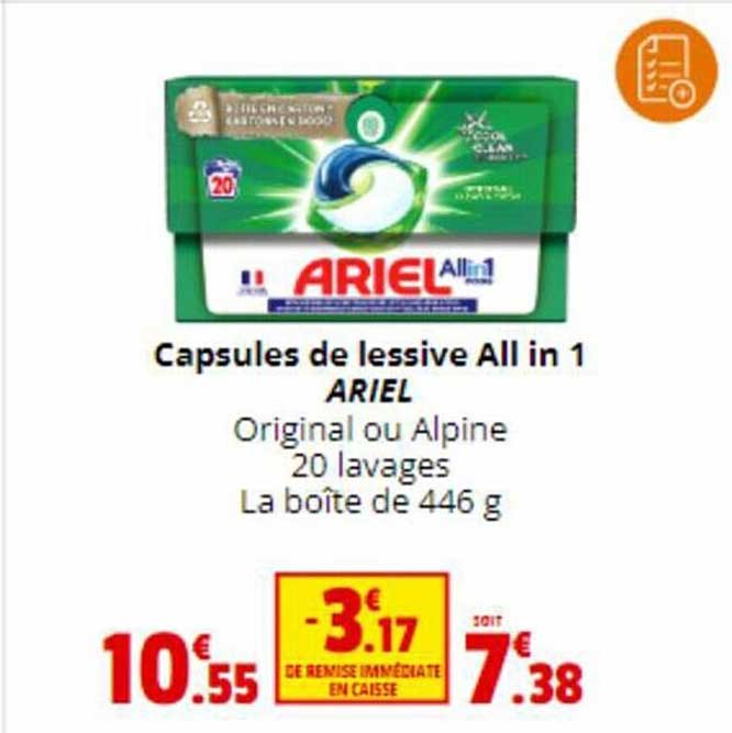 capsules de lessive all in 1 ariel