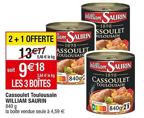 cassoulet toulousain william saurin