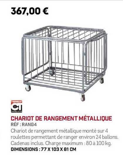 Chariot De Rangement Métallique