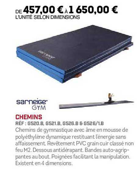 chemins sarneige gym