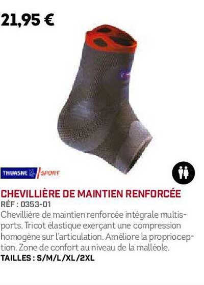 chevillière de maintien renforcée