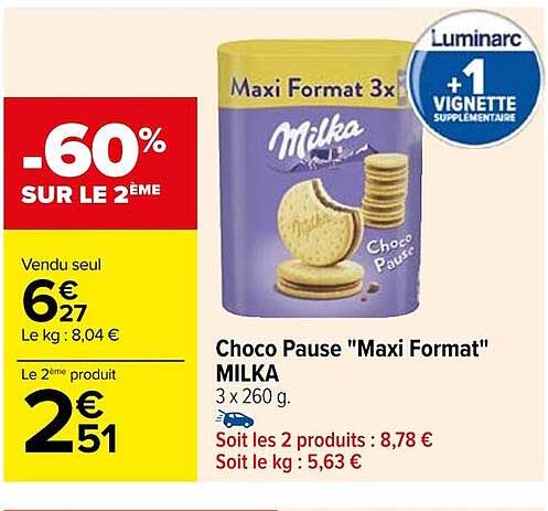 Choco Pause "maxi Format" Milka