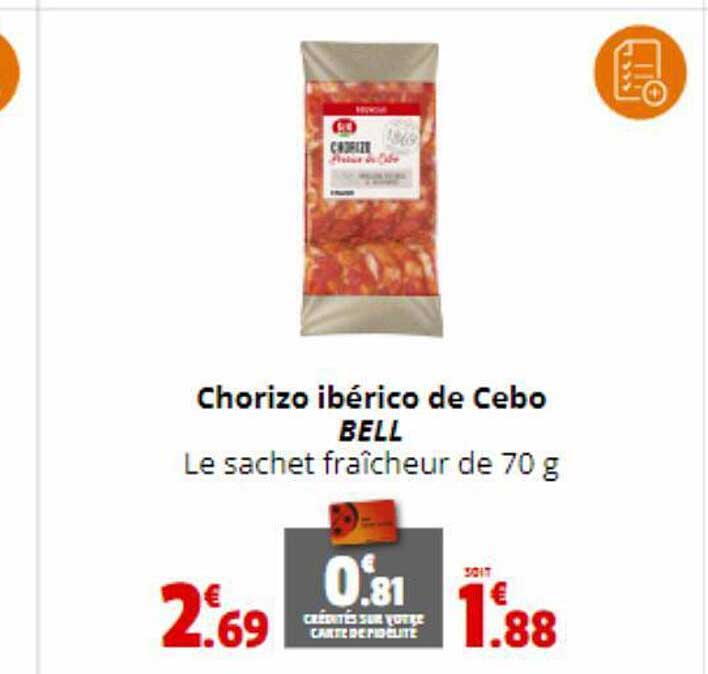 chorizo ibérico de cebo bell