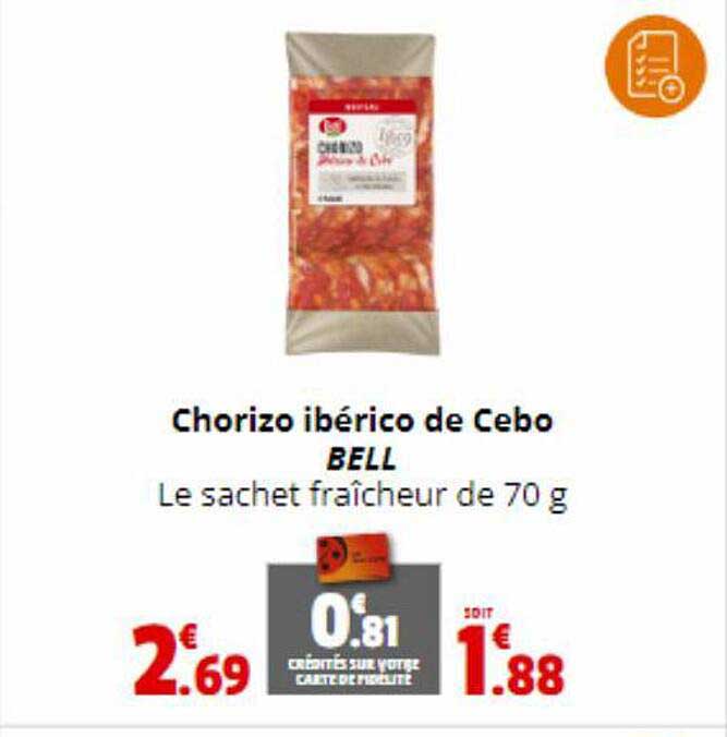 chorizo ibérico de cebo bell