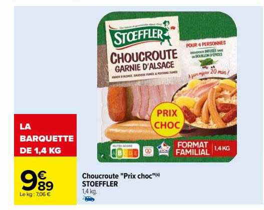 choucroute "prix choc" stoeffler