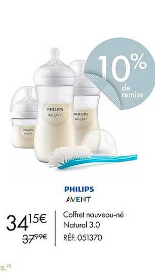coffret nouveau-né natural 3.0 philips avent