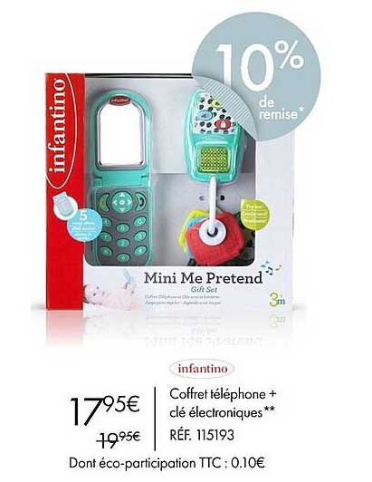 coffret téléphone + clé électroniques infantino