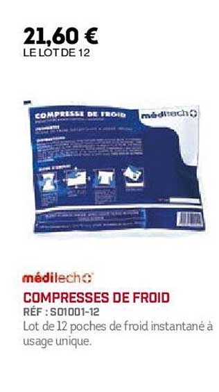 compresses de froid méditech+