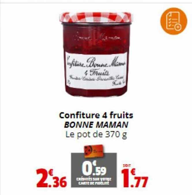 Confiture 4 Fruits Bonne Maman