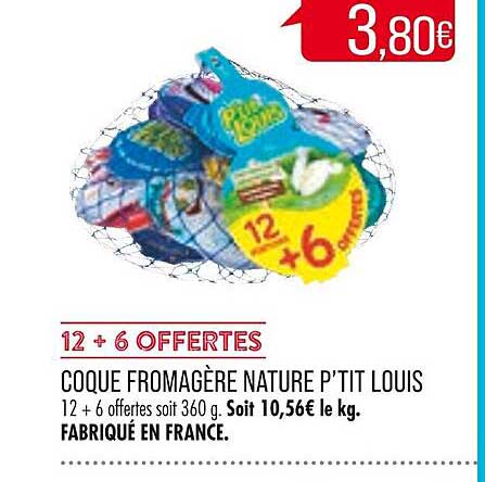 coque fromagère nature p'tit louis